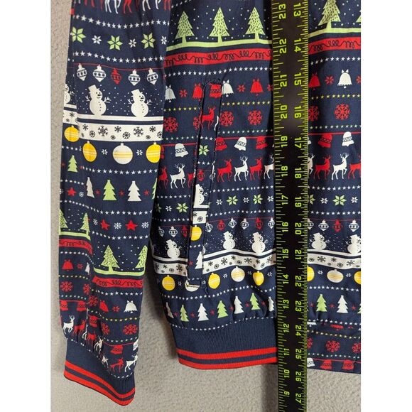 Denim & Flower Ricky Singh Jacket Holiday Christmas‎ Zip Up Lightweight Sz M NEW - Picture 7 of 13